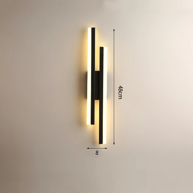 Line Strip LED Wall Light Nordic Minimalist Stylish Modern Bedroom Wall Lamp  for TV Background Corridor Aisle Room Decor - AliExpress