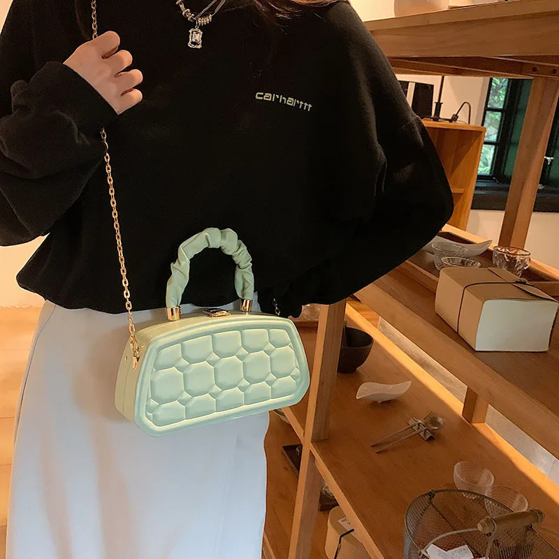 NEW Handbags Trend Design Bags for Women PU Leather Diamond Lattice High-grade Sense Classic All-match Phone Pouch Shoulder Bag