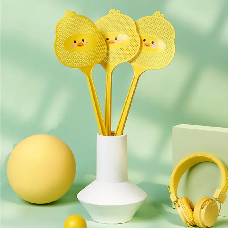 1~10PCS Swatter Pendable Mosquito Swatter Fly Elastic Cute Plastic Fly Pe Material 49.515cm Durable