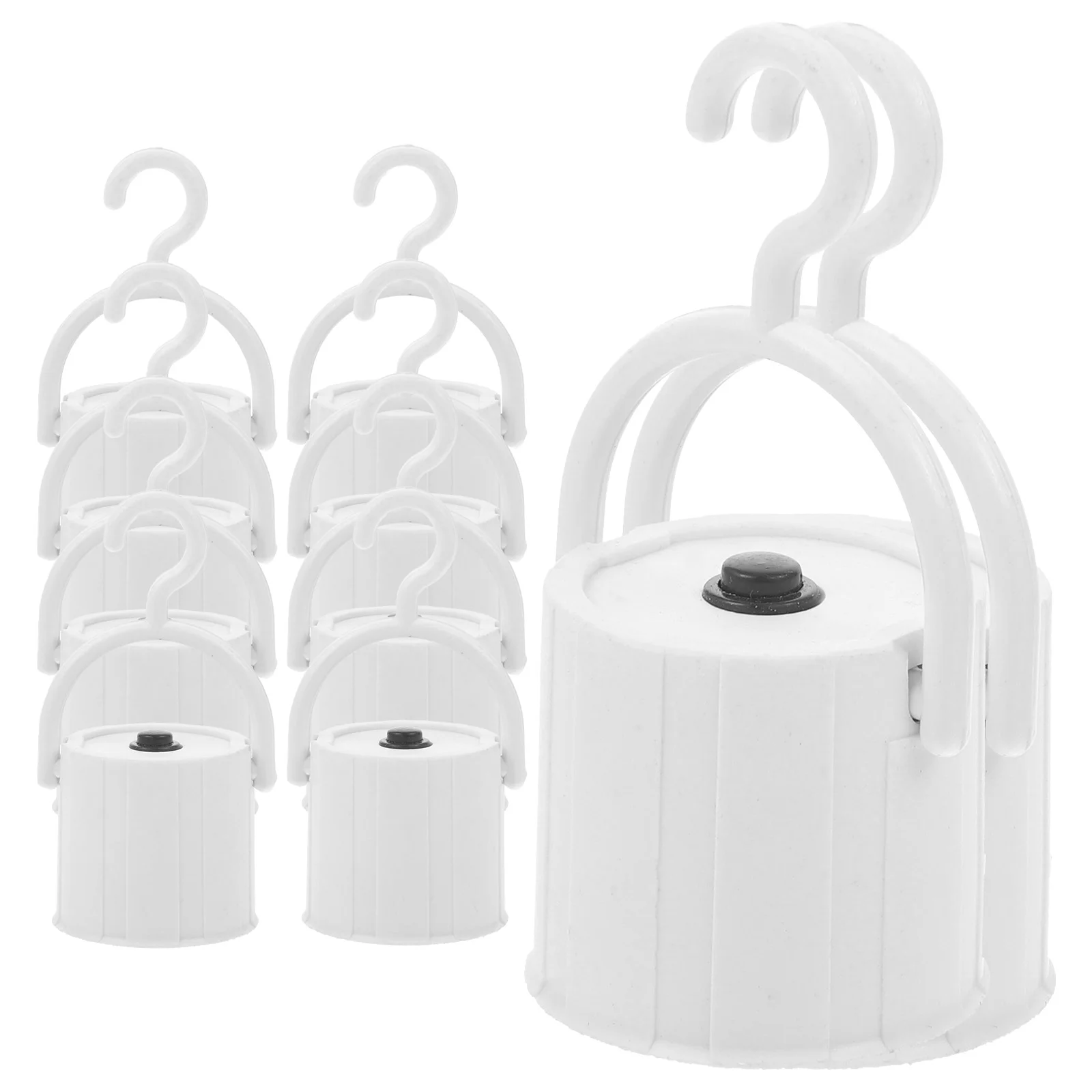 

10 Pcs Emergency Light Sockets Bulb Lamp Heads Rechargeable Bulbs Holder with Hook Adapter LED