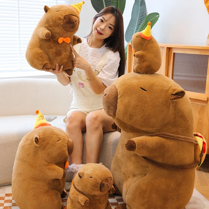 23/35cm Capybara Plush Toy - Ultra Soft Anime Stuffed Animal Doll, Cute Christmas & Thanksgiving Gift for Children