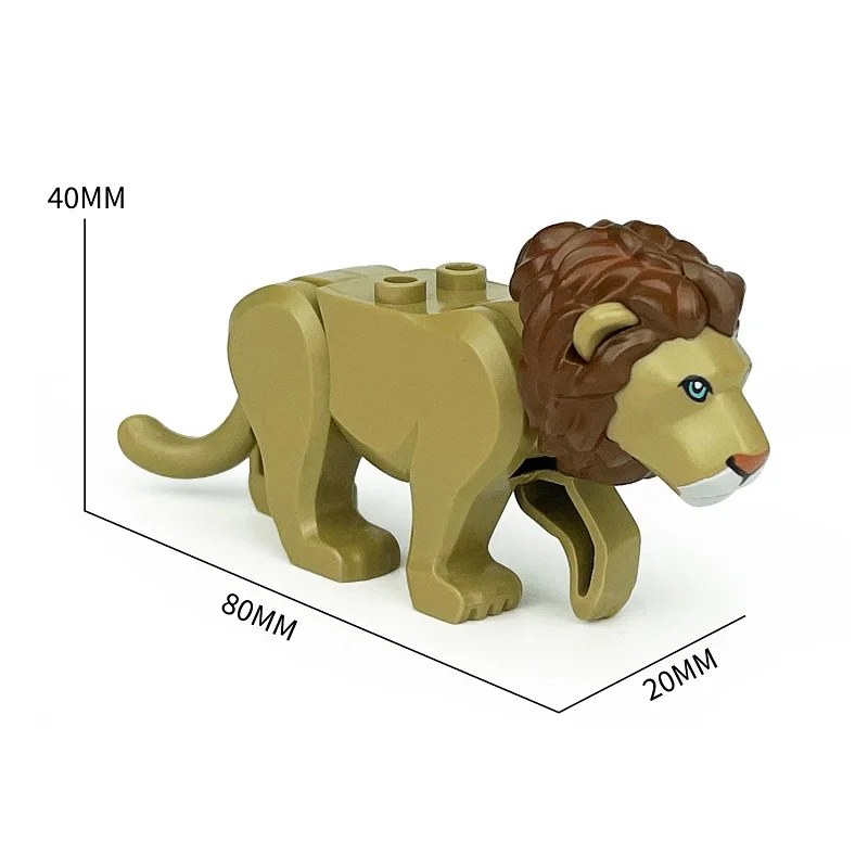 Safari Animal Building Block Figures - Educational Mini Toys & Gifts