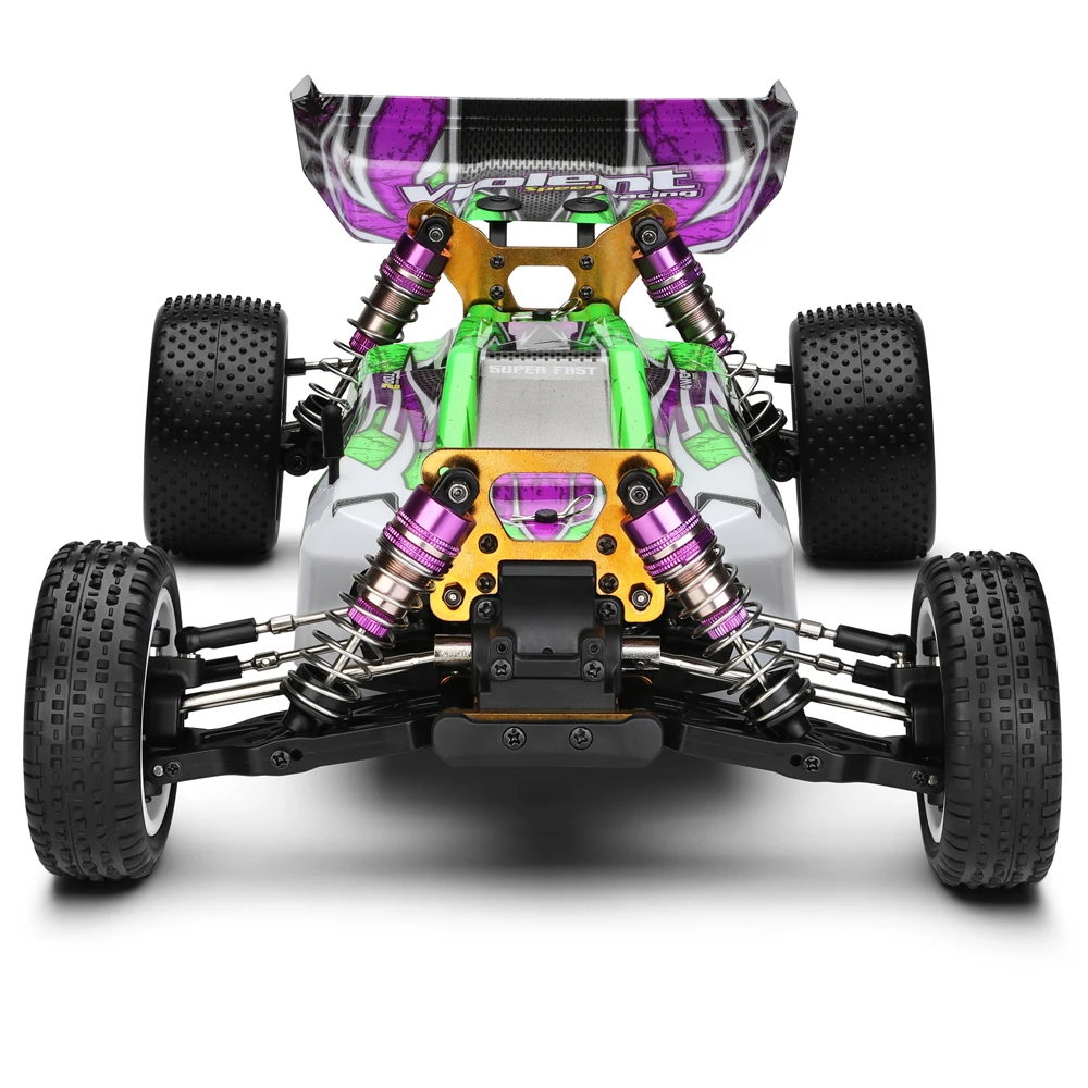 Wltoys 고속 버기, 금속 섀시 포함, 2.4G 4WD 오프로드 버쉬리스 RC 자동차, 60KMH, 1/10 신제품