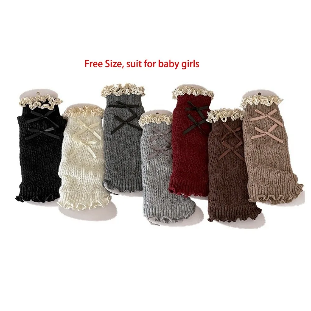 New Solid Color Leg Warmers Thickened Knitted Mid-Calf Sock Harajuku Lolita Middle Tube Socks Gift