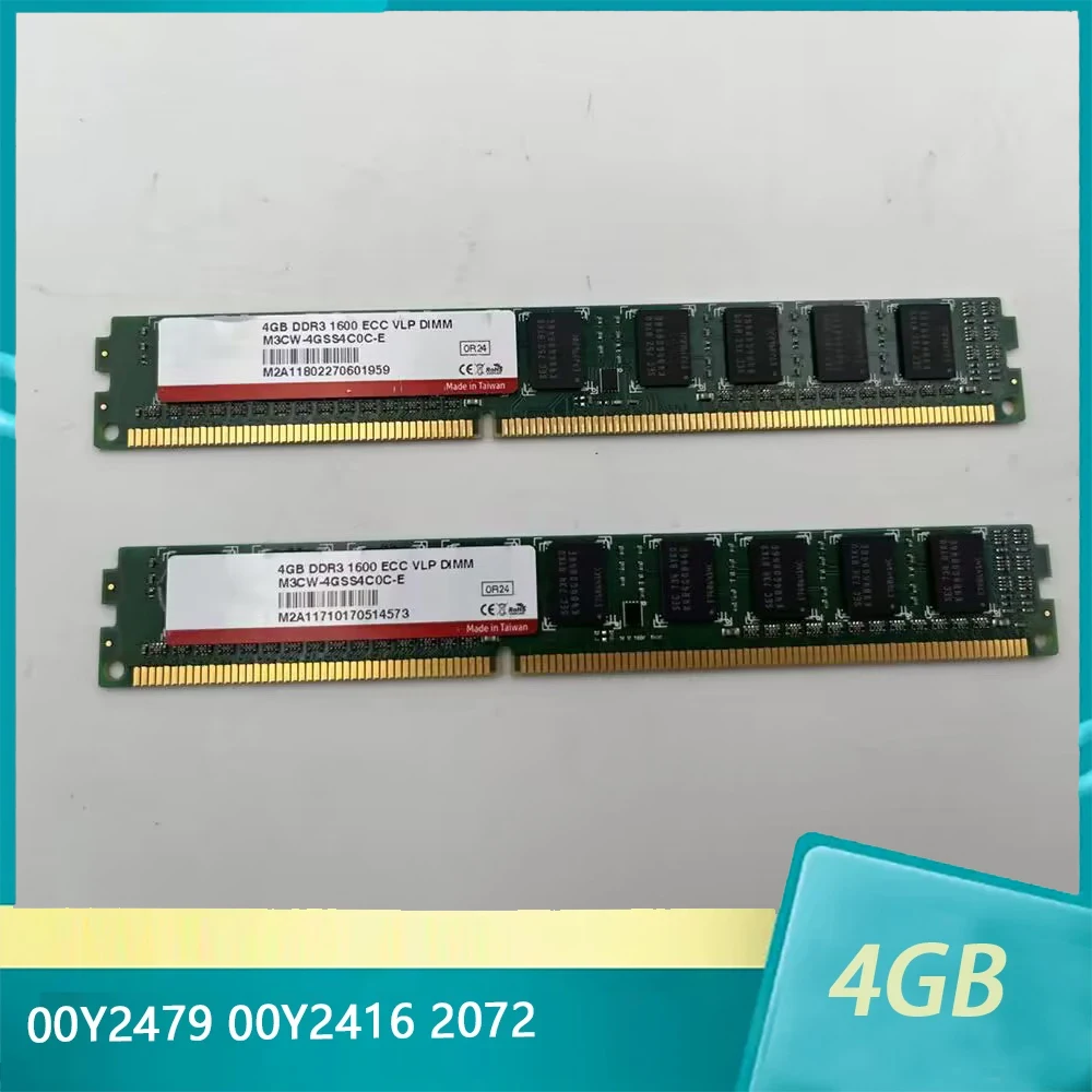 

1 Pcs RAM 4GB 2RX8 1600 DDR3 For IBM 00Y2479 00Y2416 2072 Server Memory