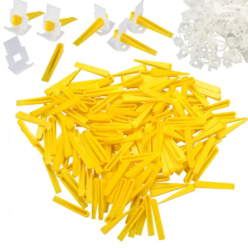 

600 Tile Leveling System 400 Clips + 200 Wedges Tile Leveler Spacers Lippage