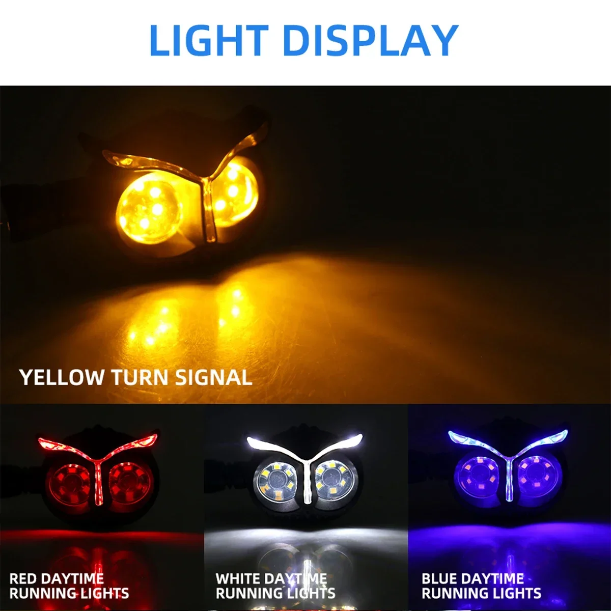 Motorcycle Headlight Turn Signals Light