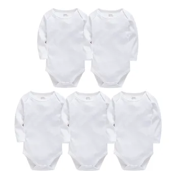 Kavkas Baby Boy Girl Clothes 0-24 Months 3/5 pcs a lot 100% Cotton Newborn Body bebe Bodysuit Long Sleeve Four Season Jumpsuit 1