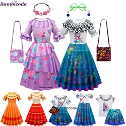 Encanto Cosplay Costume Dresses For Girl Dress Girls Fancy Dresses Halloween Princess Dress Children Party Birthday Outfits