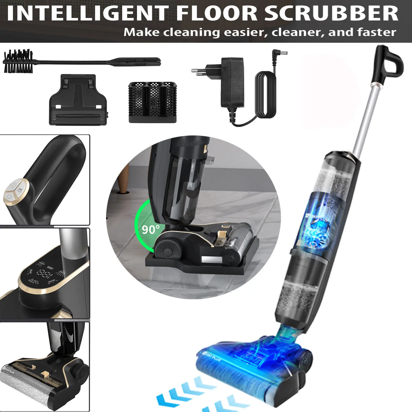 DayPlusWetandDryVacuumCleanerCordlessHardFloorCleanerVacuums