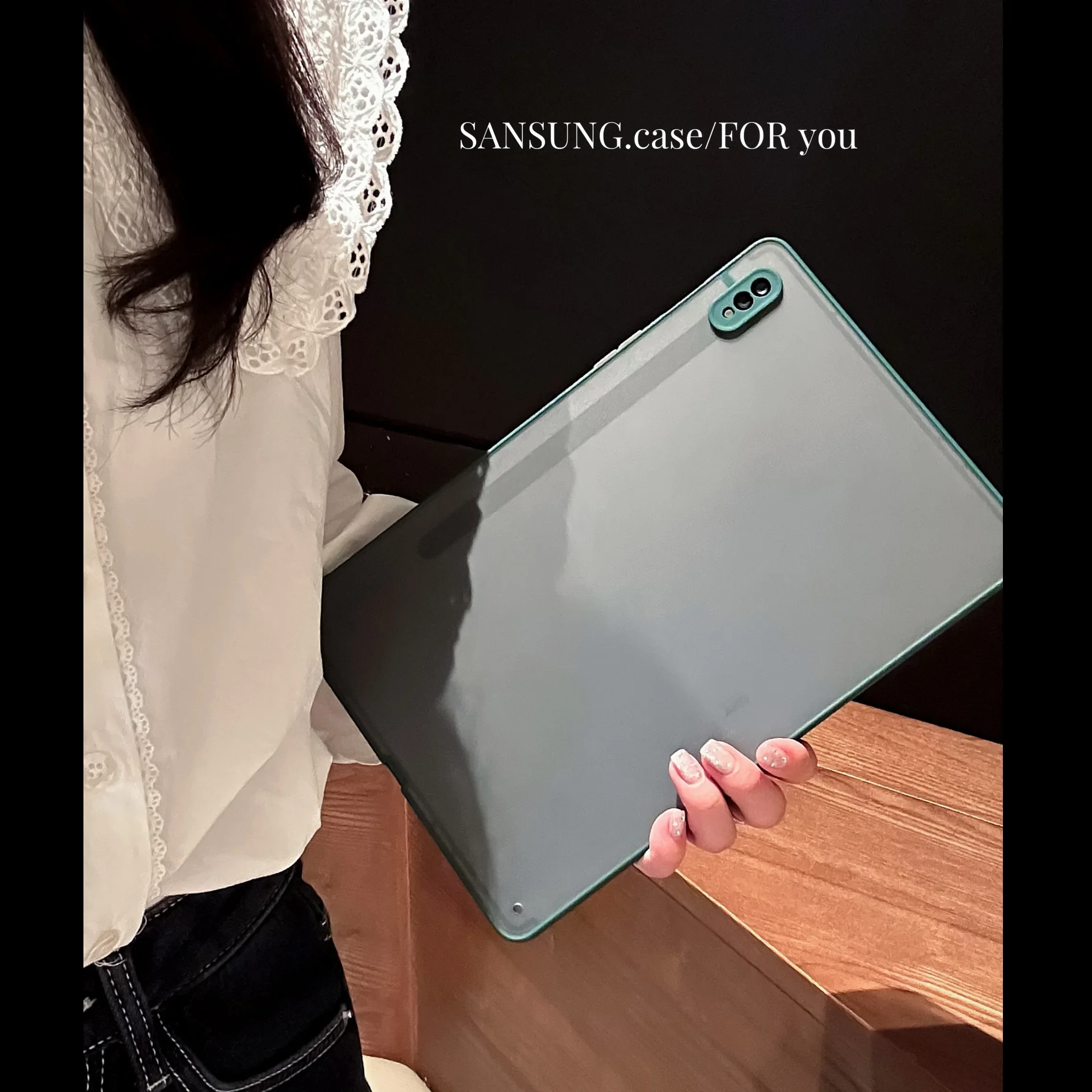 Premium Shockproof Tablet Sleeve: Matte Soft Silicone Bumper Hard Cover