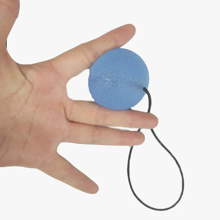 Round Shape TPE Wrist Ball Therapy Hand Massage Exercise Finger Exercise Ball Hand Grip Stress Relief with String