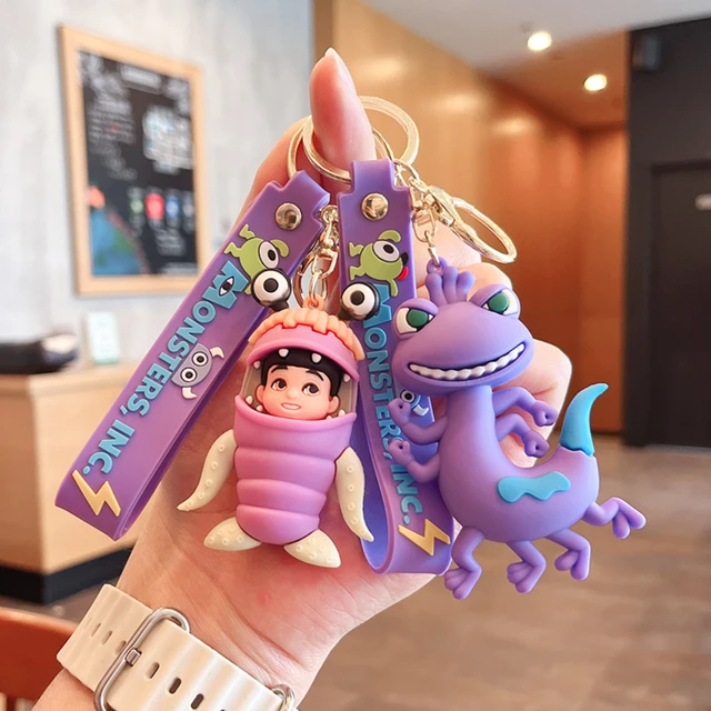 Новинка креативный мультяшный брелок для ключей от компании monster power, пушистый монстр, монокль, хамелеон, брелок с подвеской для мужчин и женщин 5