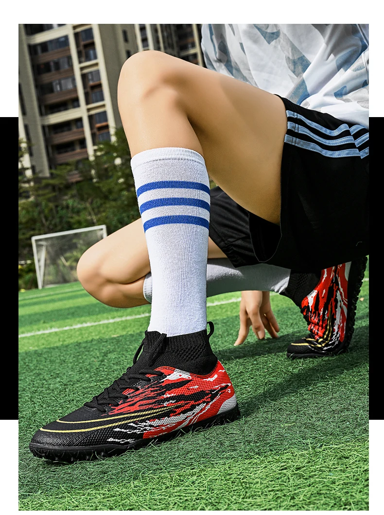 Unisex Hot-Selling Men's Soccer Shoes TF/FG Professional Non-Slip Training Football Boots Outdoor Grass Children's_voghion.com