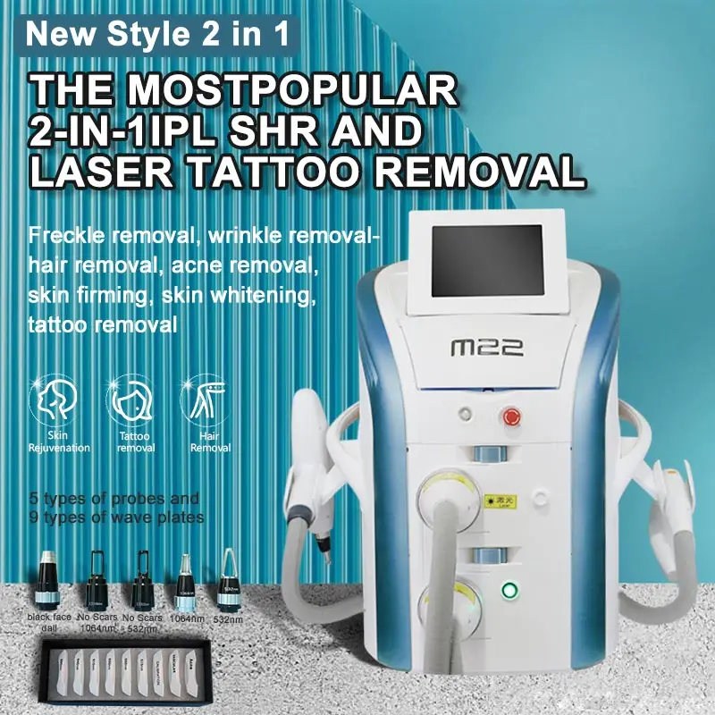 

M22 Laser Ipl Opt Laser Hair Removal And Q-Switched ND Yag Laser Skin Rejuvenation Beauty Salon Machine