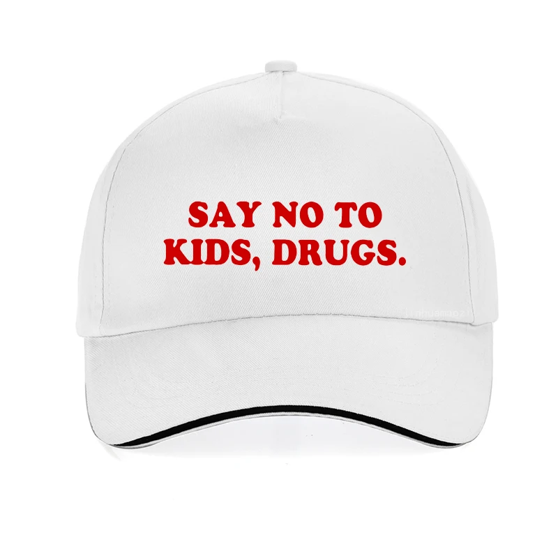 

Say No To Kids, Drugs men women Baseball cap red Letters printing Women Snapback Hip hop Gothic hat