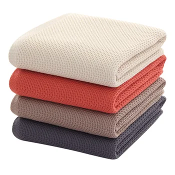 Honeycomb Waffle Cotton Towels 1