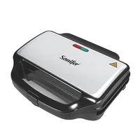 -Electric grill plate for sandwich maker, non-stick aluminum pan, 900W 1