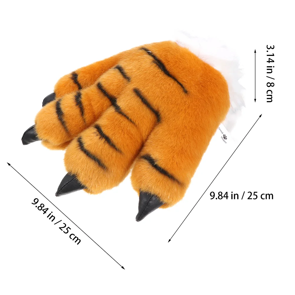 Tiger Costume Props Headbands Hairband Claw Gloves Ears Tail Kids Party Accessories Cosplay Costumes Animal Heads