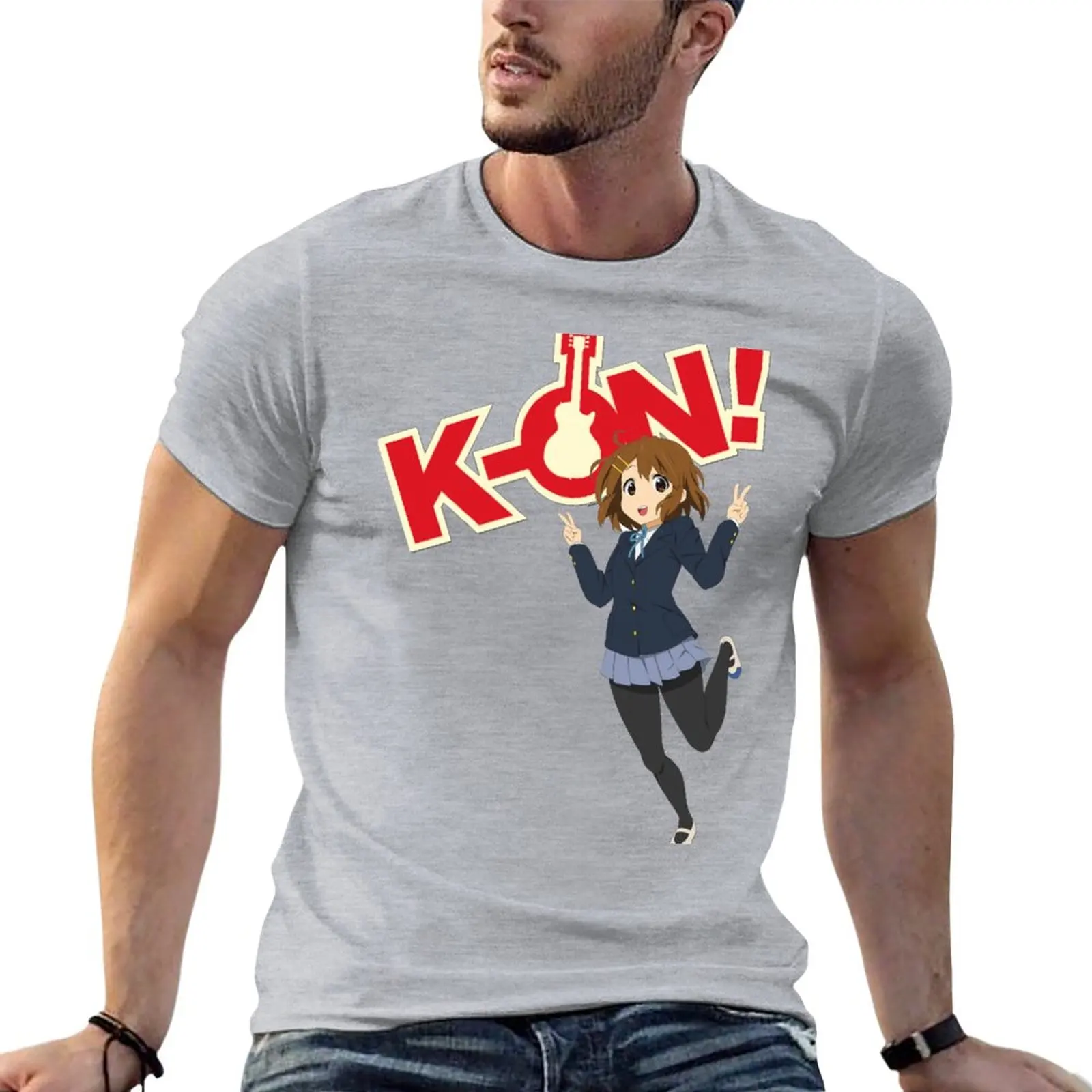 

Yui - K-on T-Shirt anime graphics Tee shirt tops clothes for men