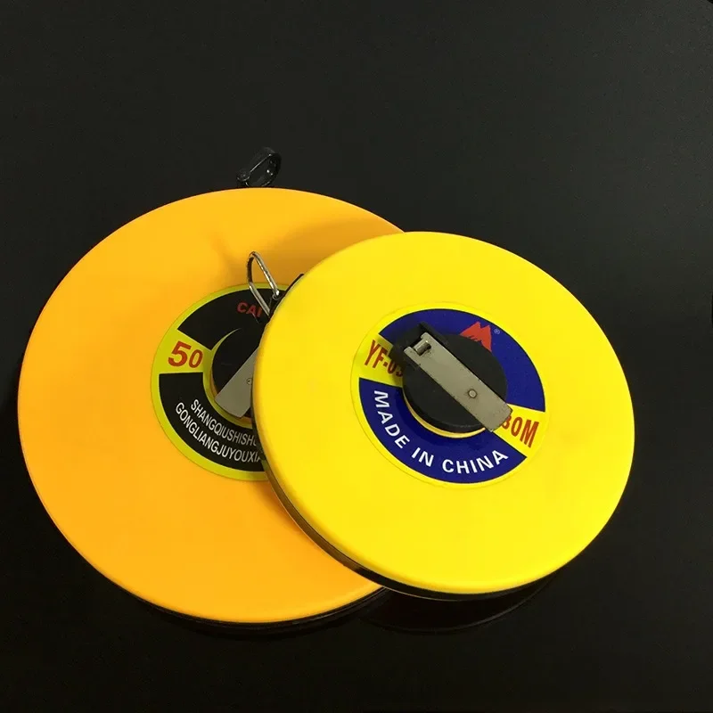 

Hand Cranked Measuring Tape Measure ABS Fiber Disc Leather Tape Measure Engineering Surveying Tape Measure Waterproof