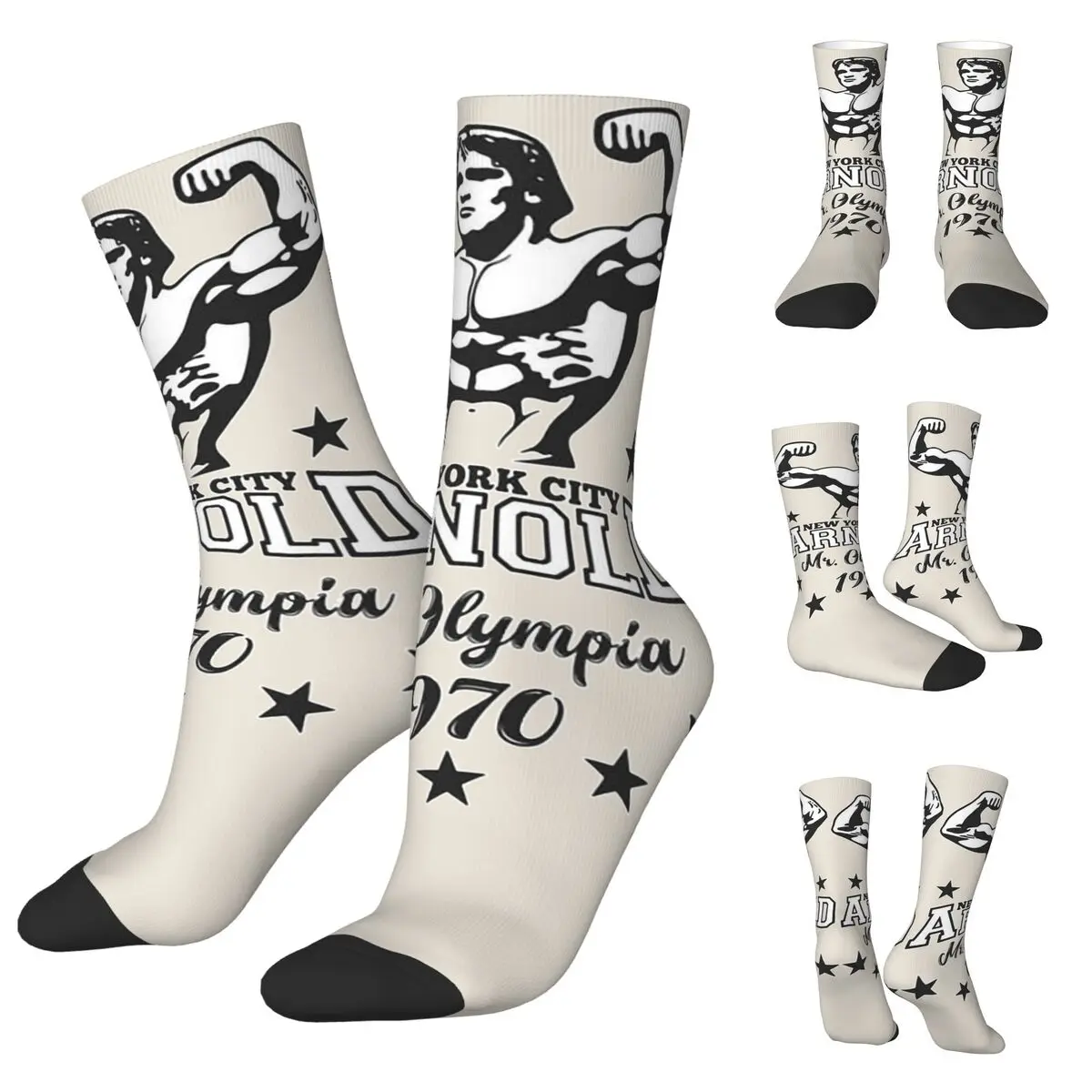 Casual Arnold Schwarzenegger Mr Olympia Men Women Socks,Motion Beautiful printing Suitable for all seasons Dressing Gifts