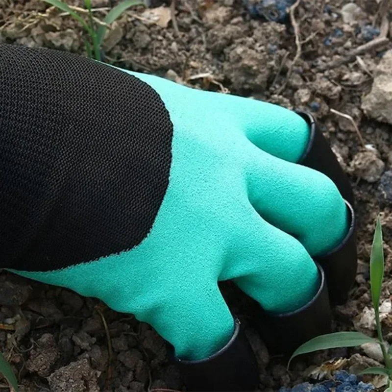 10/2PCS Gardening Dig Gloves with Claw Latex Waterproof Horticultural Gloves Non-slip Protective Gear for Vegetable Flower Plant 3