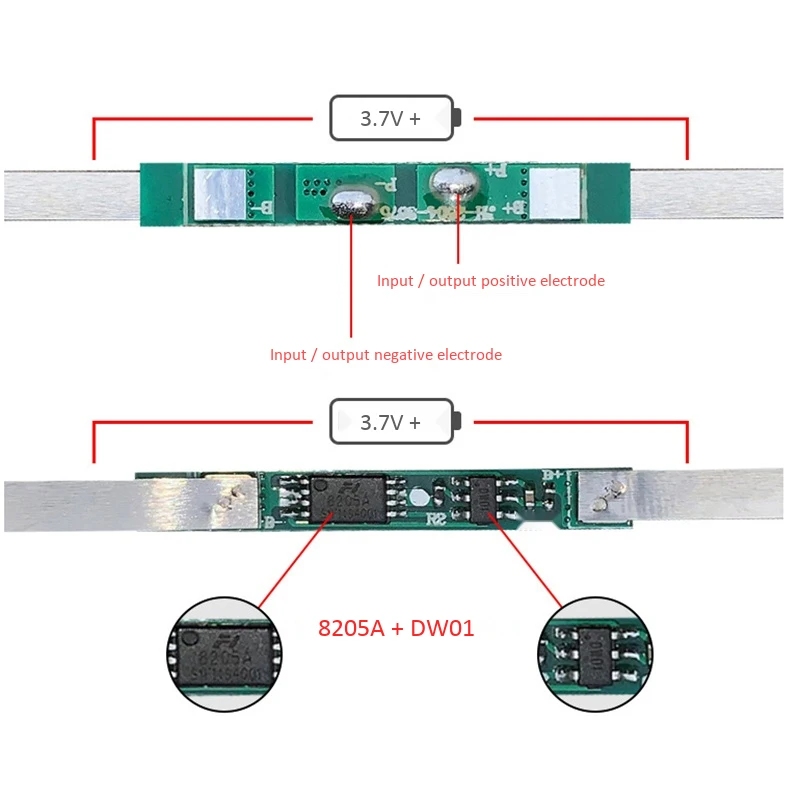 Bms Proteção Board para 1s 3.7v 18650 Li-ion Lithium Battery 100 Pcs 3a - Image 5