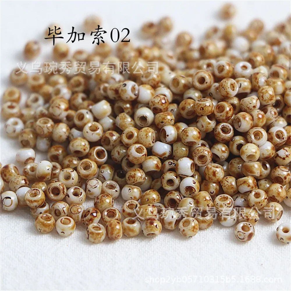 130pcs 국내 슈퍼 우수한 4mm 피카소 유리 쌀 구슬 수제 DIY 구슬 구슬 팔찌, 목걸이, 반지 액세서리 소재