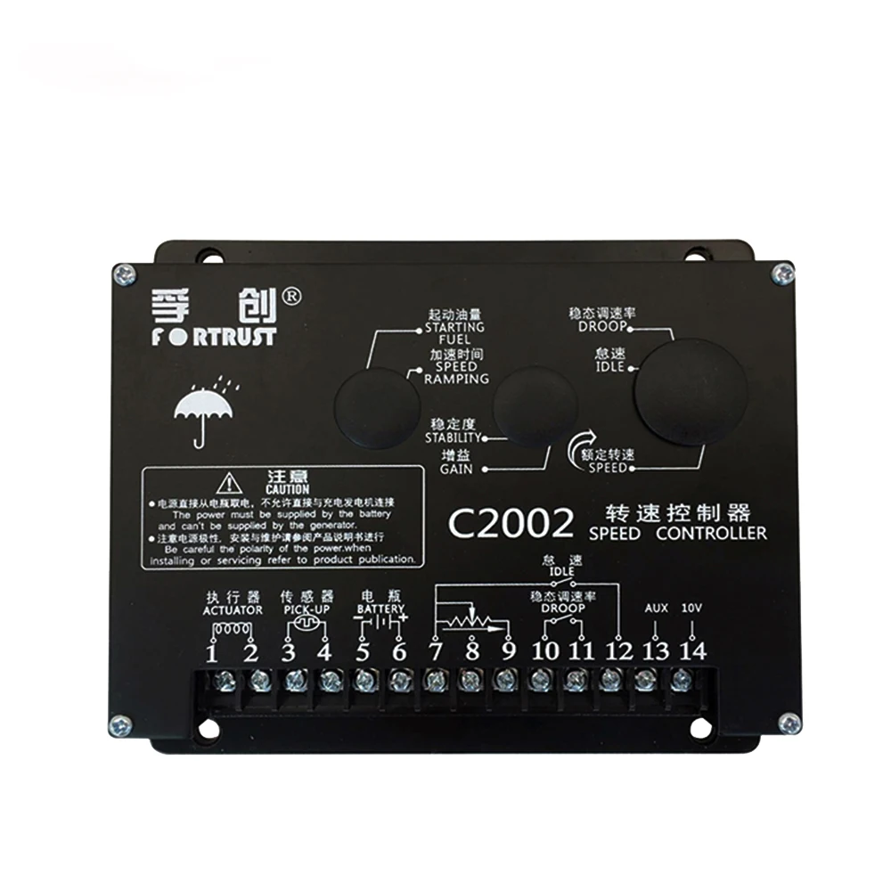Fortrust C2002 Regolatore Di Velocità Per Regolatore Di Velocità Del Motore Cc Generatore Diesel Scheda Di Controllo Intelligente Parti Originali