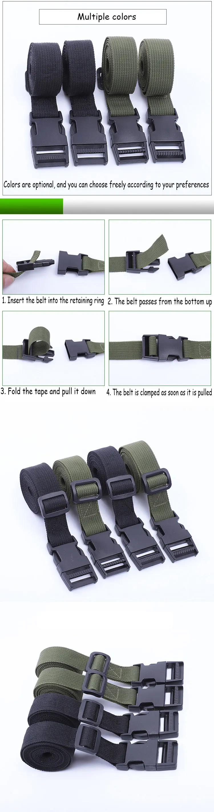 Description Picture 6 of itemReusable Durable polypropyleneTravel Tied Cargo Tie Down Luggage Lash Belt Strap With Cam Buckle Travel Kit Outdoor Camping Tool