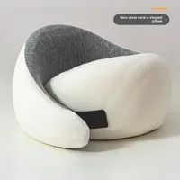 Portable U-shaped Pillow Memory Foam Snail Pillow Travel Neck Pillow  to Relieve Neck Pain Office Nap Pillow