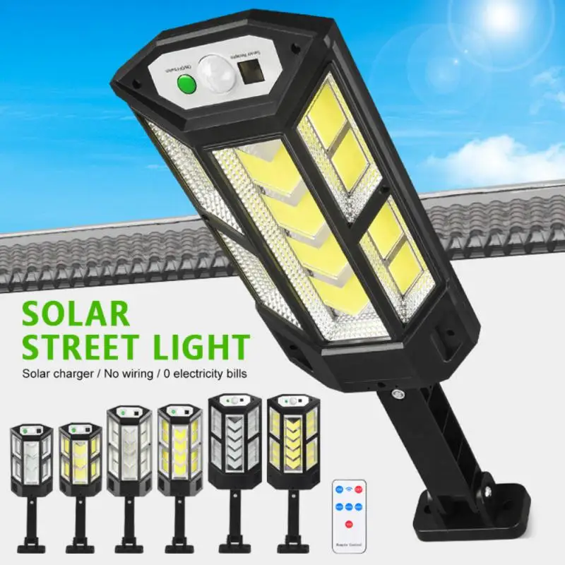 Newest 249 COB Solar Lights Outdoor Solar Lamp Of Motion Sensor 3 Mode Waterproof IP65 Solar Garden Light Street Yard Lantern