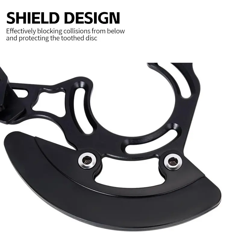 TANKE Fahrradkettenführung ISCG 03/05 BB-Montage MTB Einzelkettenblatt 32-38T 1x Fahrrad-System Kettenblatt-Schutzplatte aus Aluminium – Detail 6