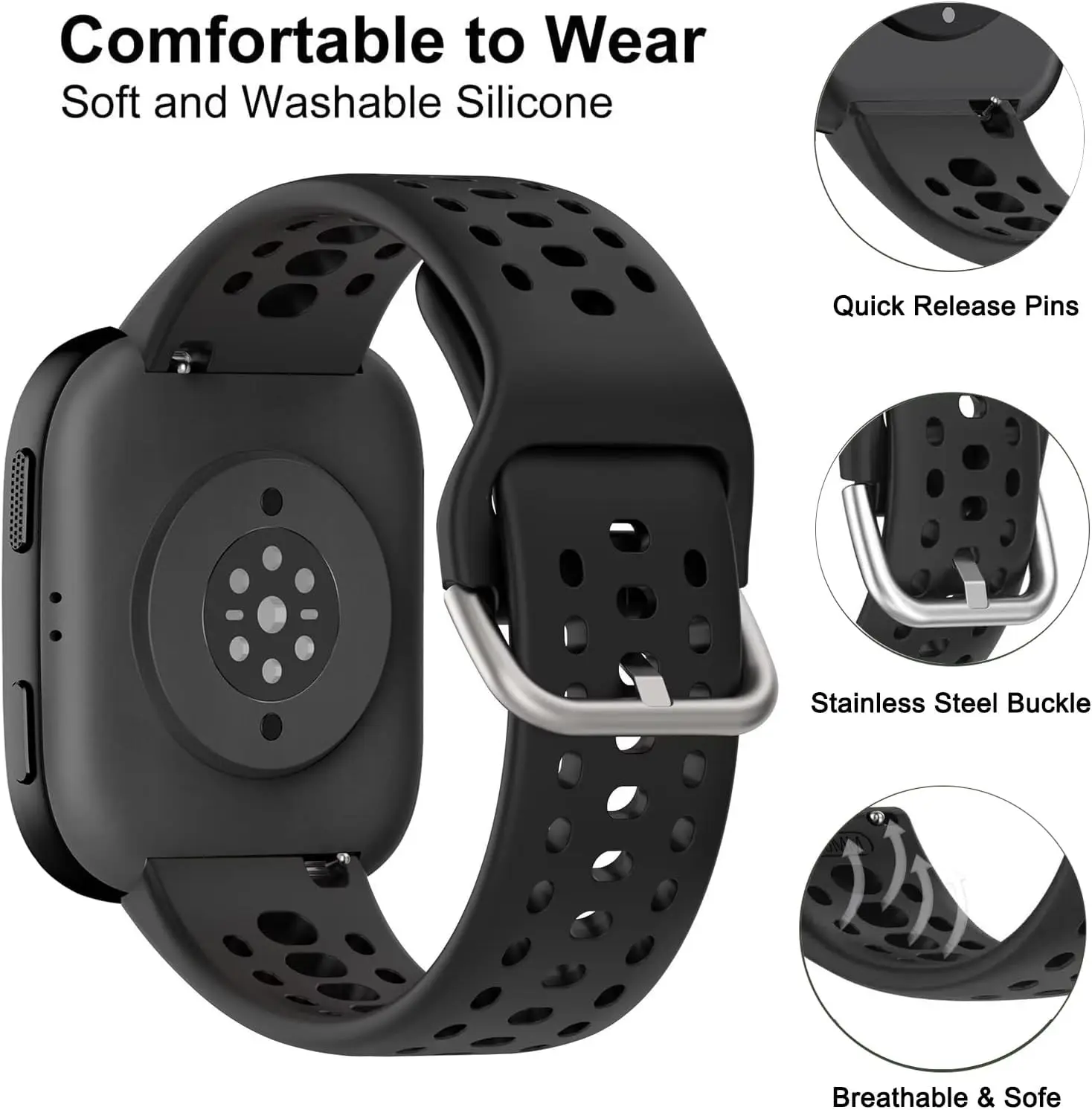 Breathable Silicone Strap