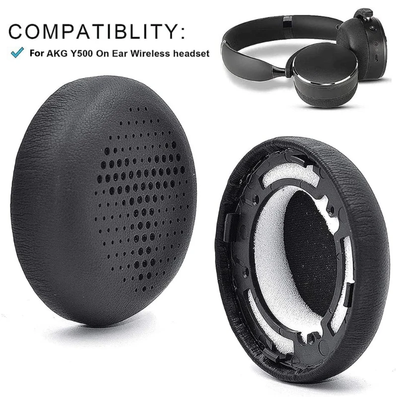 Upgraded Earpads for AKG Y500 Headset Cushion Breathable Sleeve headphone ear pads