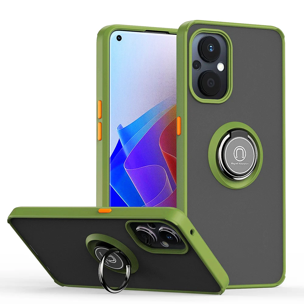 Shockproof Phone Case With Ring Stand For Oppo Reno7 Pro And A_voghion.com