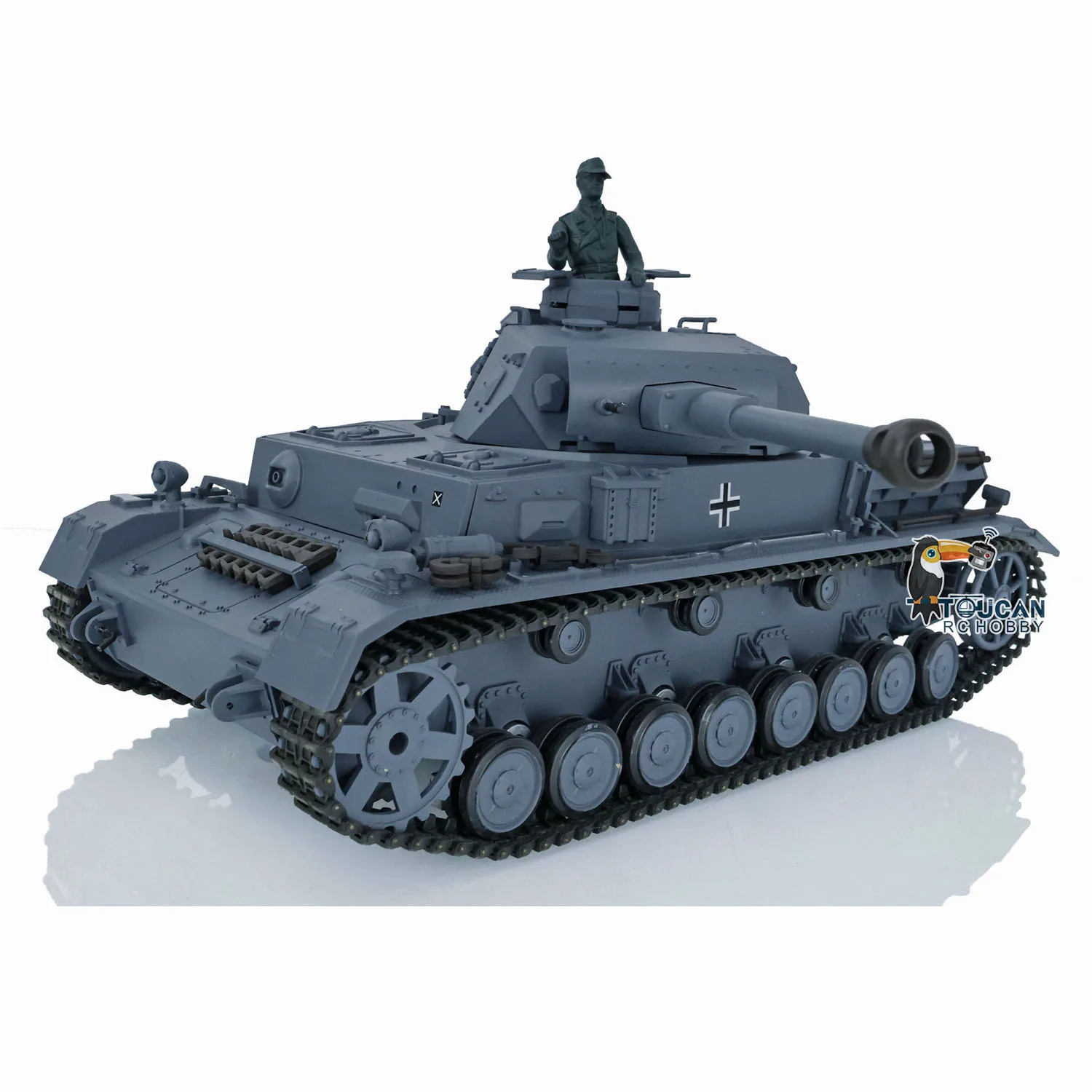 1/16 Scale 2.4G HENG LONG 7.0 Plastic German Panzer IV F2 RTR Radio Control Tank Model Toys 3859 TH17395-SMT5 3