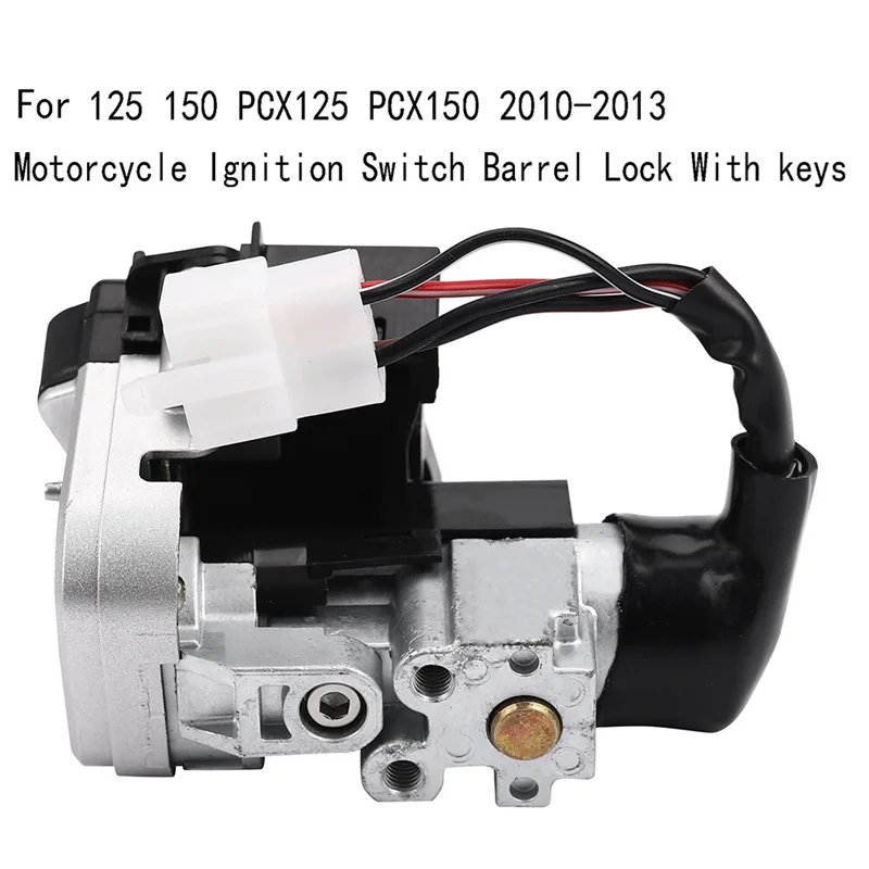 혼다 PCX 125 150 PCX125 PCX150 2010-2013 용 키가있는 오토바이 점화 스위치 배럴 잠금 장치
