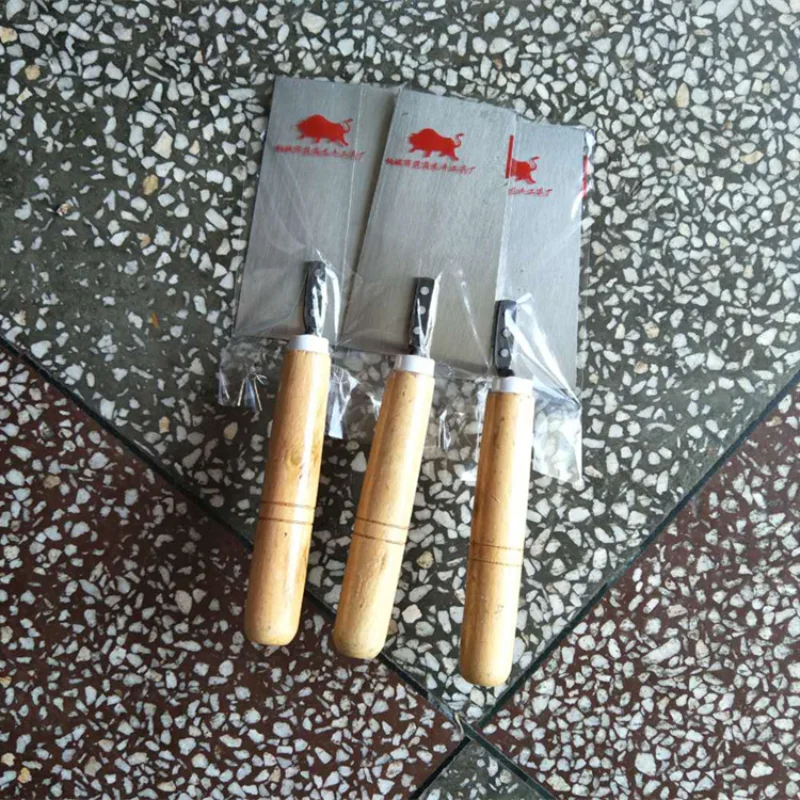 1pcs large size Cement Float Margin Trowel Bucket Stainless Steel Concrete Finishing Trowel Spatula Construction Tools Wooden grout trowel plastering trowel