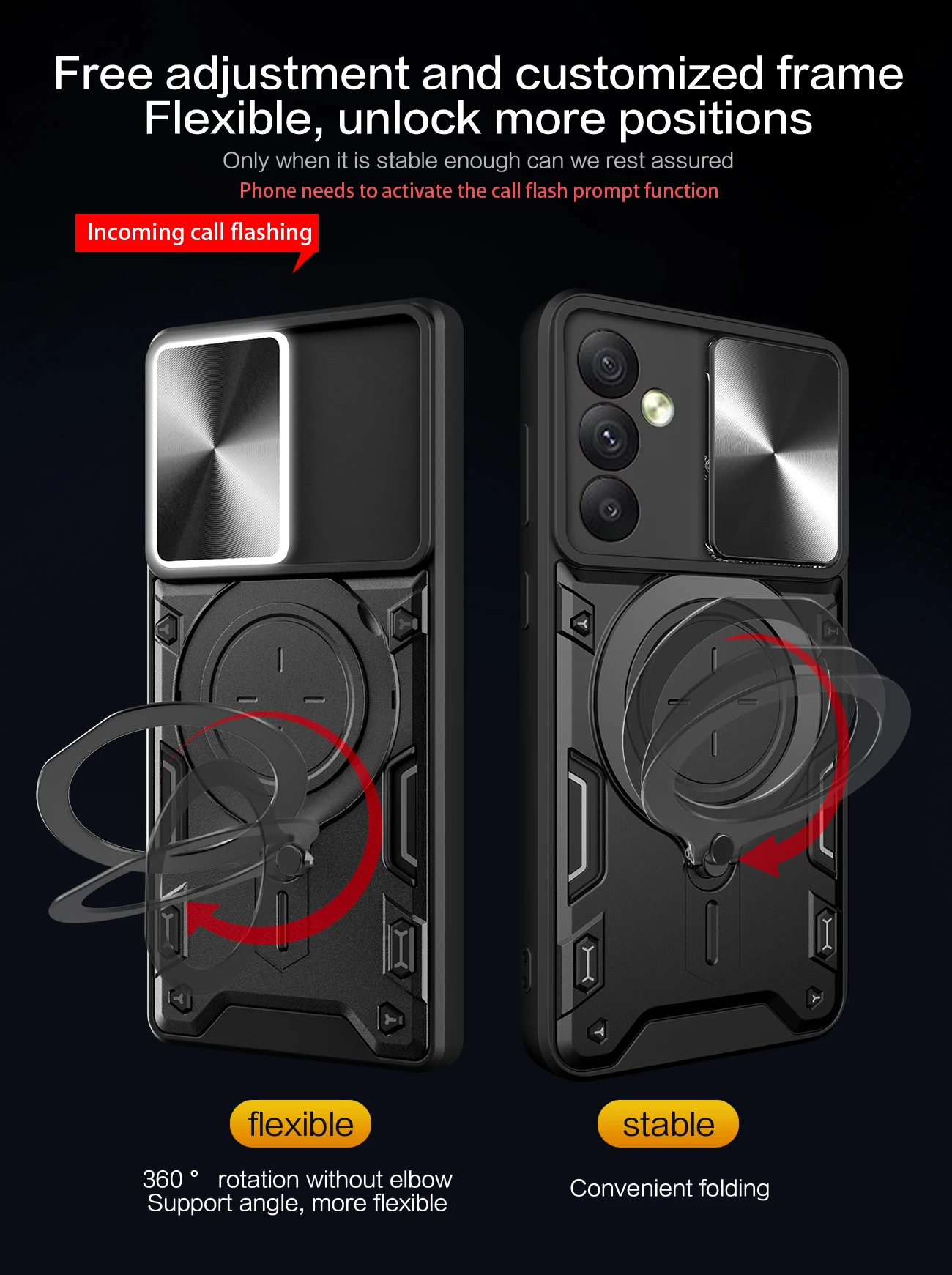 Shockproof Magnetic Ring Phone Case For Samsung Galaxy Series_voghion.com