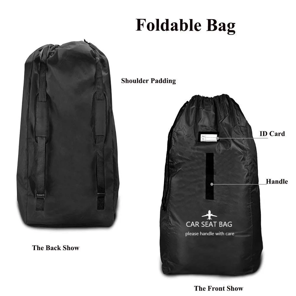 Baby Car Seat Travel Bag for Airplane Infant Safety Seat Organizer Stroller Gate Checking Bag for Flying Pram Buggy Storage