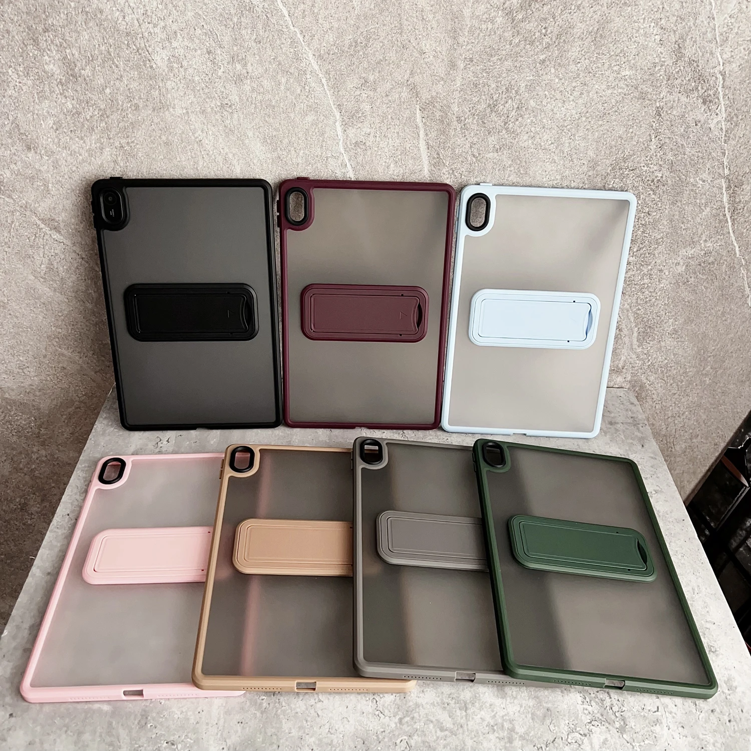 Matte Kickstand Shockproof Tablet Case with Hard Holder Cover