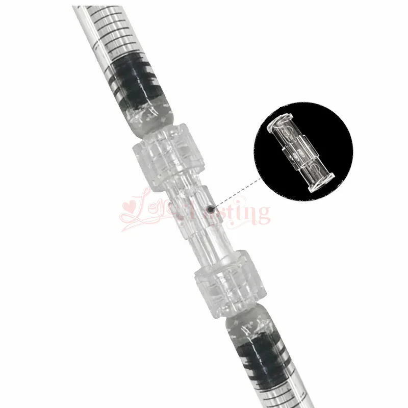 Luer Thread Connector Pp Material Transparent Syringe Double-Way Connector Easy And Durable Use In Sterile Environment Drug Guid 2