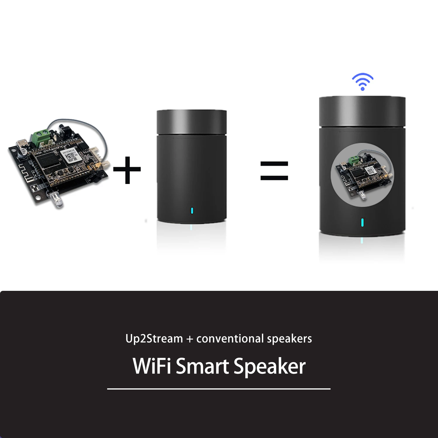 D10 WiFi and Bluetooth 5.0 Audio Receive Bluetooth Module I2S Analog Output ESS9023 Output Board With Airplay DLNA Wifi Audio