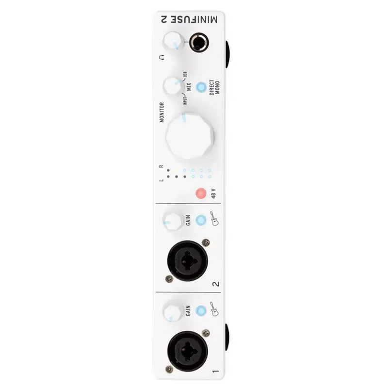 ARTURIA MiniFuse 2 휴대용 USB-C 오디오 인터페이스 2입력/2출력 기타 녹음, 방송 및 라이브 멀티트랙 연주용