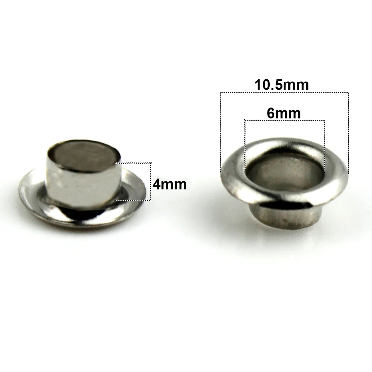 Brass Eyelets with Washers Leather Craft Repair Grommet Round Eye Rings 100sets 6mm For Shoes Bag Clothing Skin Belt Hat