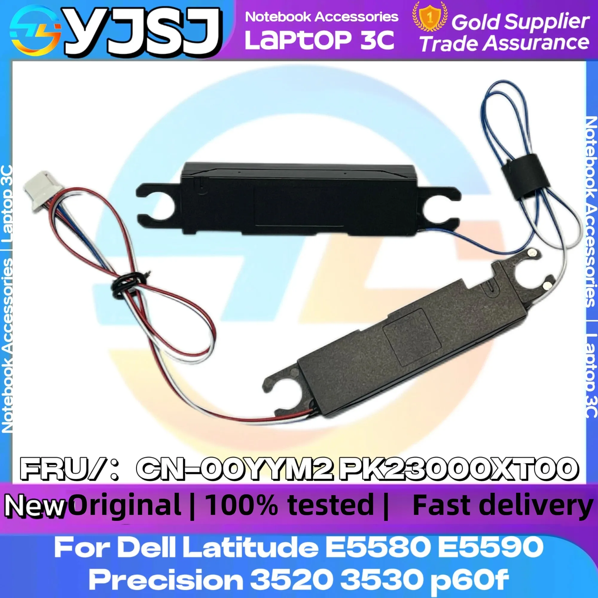 NEW Original Laptop Speakers For Dell Latitude E5580 E5590 Precision 3520 3530 P60F Built In Speaker 00YYM2 PK23000XT00