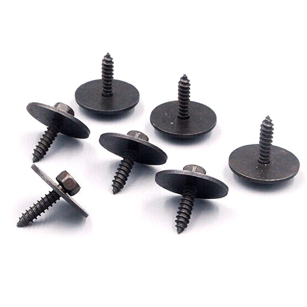

10pc/set 8mm Hex Screw For Mercedes For Benz Undercar Shield Sheet Metal Washers Screw 2019900536 Front Bumper Side Skirts Parts