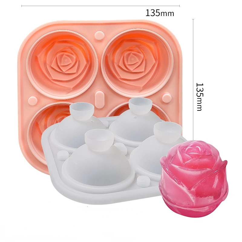 IXIGER Flower Ice Molds Silicone,Rose Ice Cube Mold,Food Grade Silicone,  Bpa Free,Make Rose-Shaped Ice Flowers,For Wine, Whiskey, Cocktails, Coffee,  Tea, Fruit Juice, Soda, Cold Food. 2.4''*2'' - Yahoo Shopping